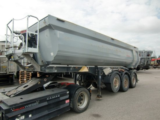 Schwarzmüller Kippmulde 25m³, SAF, Rollplane, Podest - Semi-reboque basculante: foto 3 Schwarzmüller Kippmulde 25m³, SAF, Rollplane, Podest - Semi-reboque basculante: foto 3