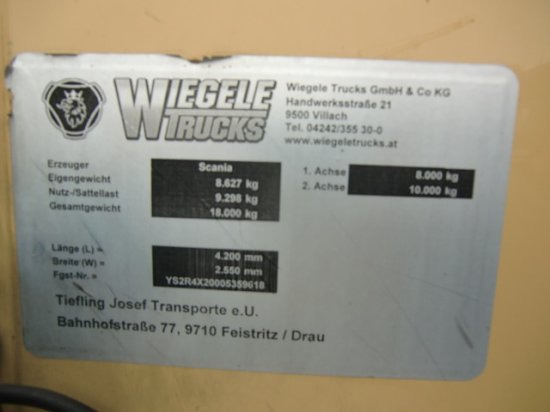 Tractor Scania R520 V8,Topline,Hydraulik Retarder Voll Luft: foto 13 Tractor Scania R520 V8,Topline,Hydraulik Retarder Voll Luft: foto 13
