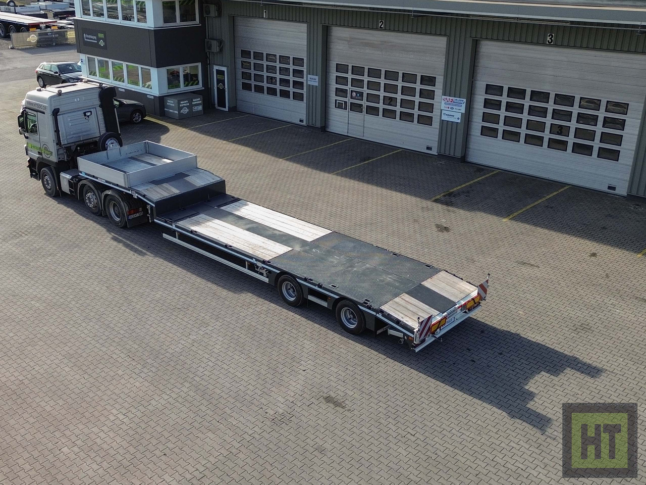 Faymonville MAX Trailer 2-Achs-Tele-Semi-Sattelauflieger-zwangsgelenkt - Semi-reboque baixa: foto 1 Faymonville MAX Trailer 2-Achs-Tele-Semi-Sattelauflieger-zwangsgelenkt - Semi-reboque baixa: foto 1