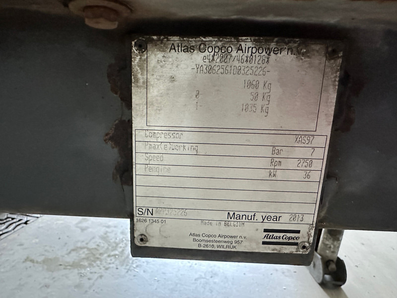 Atlas-Copco XAS 97PE - Compressor de ar: foto 5 Atlas-Copco XAS 97PE - Compressor de ar: foto 5