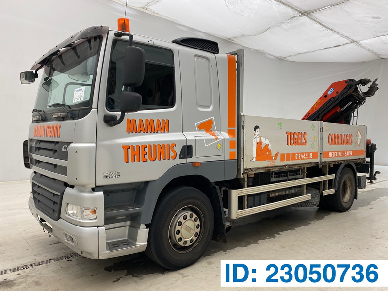 DAF CF85.410* - Camião de caixa aberta/ Plataforma, Camião grua: foto 1 DAF CF85.410* - Camião de caixa aberta/ Plataforma, Camião grua: foto 1