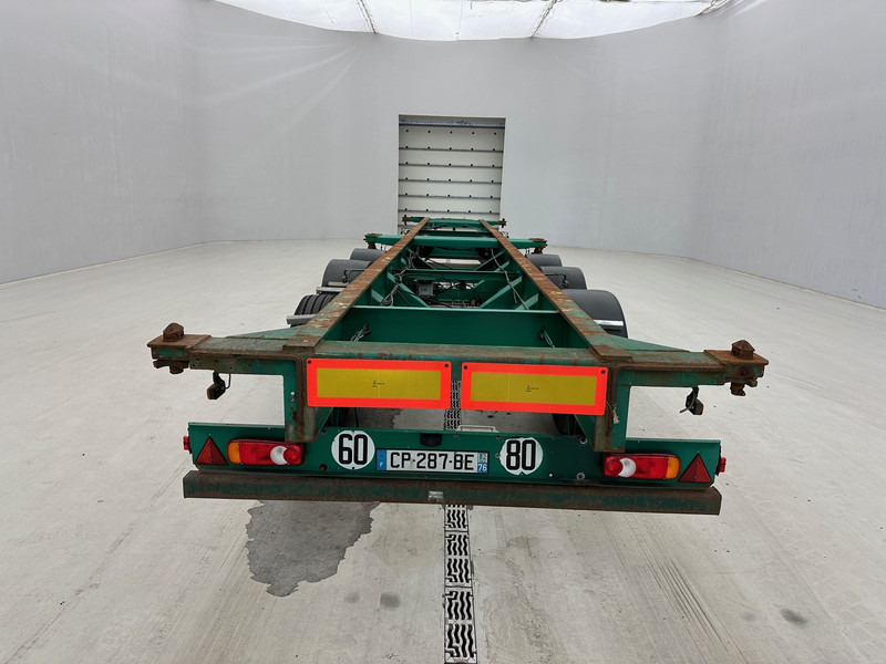 Semi-reboque transportador de contêineres/ Caixa móvel Fruehauf 4 x Skelet 2 x 20-40 ft: foto 12
