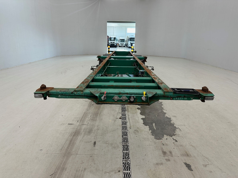 Semi-reboque transportador de contêineres/ Caixa móvel Fruehauf 4 x Skelet 2 x 20-40 ft: foto 8