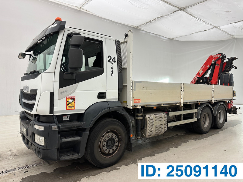 Iveco Stralis 420 - 6x2 - Camião de caixa aberta/ Plataforma, Camião grua: foto 1 Iveco Stralis 420 - 6x2 - Camião de caixa aberta/ Plataforma, Camião grua: foto 1
