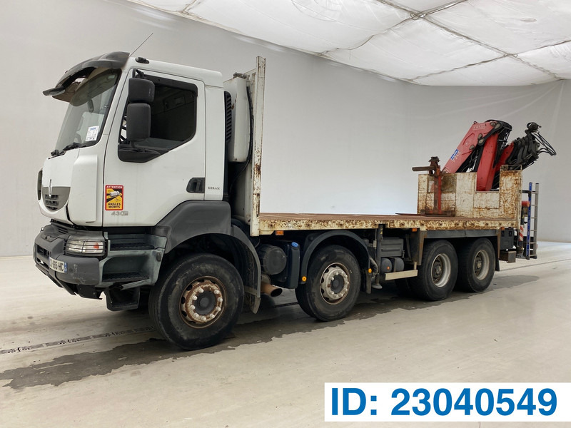 Renault Kerax 430 DXi - 8x4* - Camião de caixa aberta/ Plataforma, Camião grua: foto 1 Renault Kerax 430 DXi - 8x4* - Camião de caixa aberta/ Plataforma, Camião grua: foto 1
