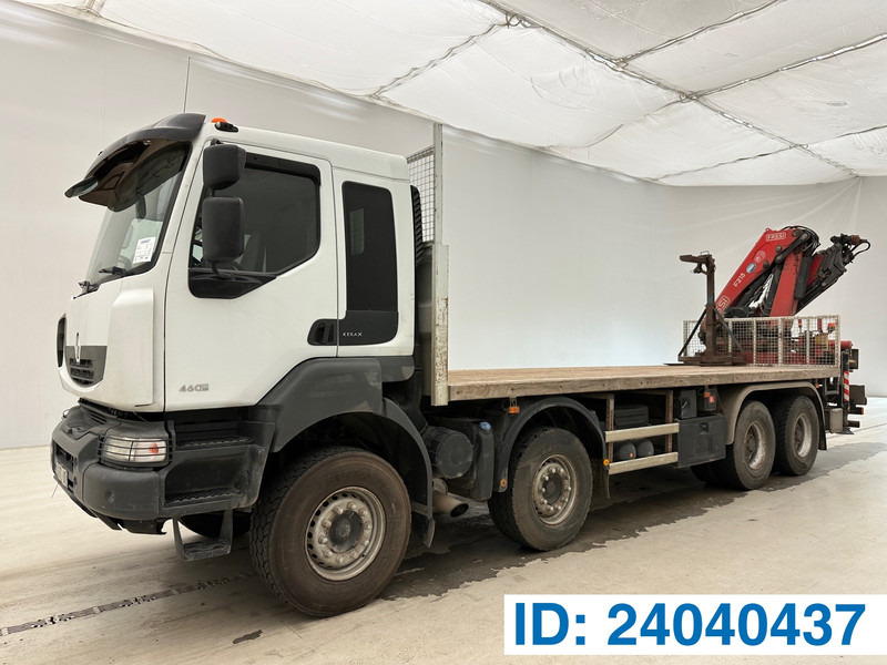 Renault Kerax 460 DXi - 8x4 - Camião de caixa aberta/ Plataforma, Camião grua: foto 1 Renault Kerax 460 DXi - 8x4 - Camião de caixa aberta/ Plataforma, Camião grua: foto 1