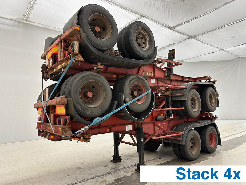 Van Hool Stack 4 x skelet 20 ft - Semi-reboque transportador de contêineres/ Caixa móvel: foto 1 Van Hool Stack 4 x skelet 20 ft - Semi-reboque transportador de contêineres/ Caixa móvel: foto 1
