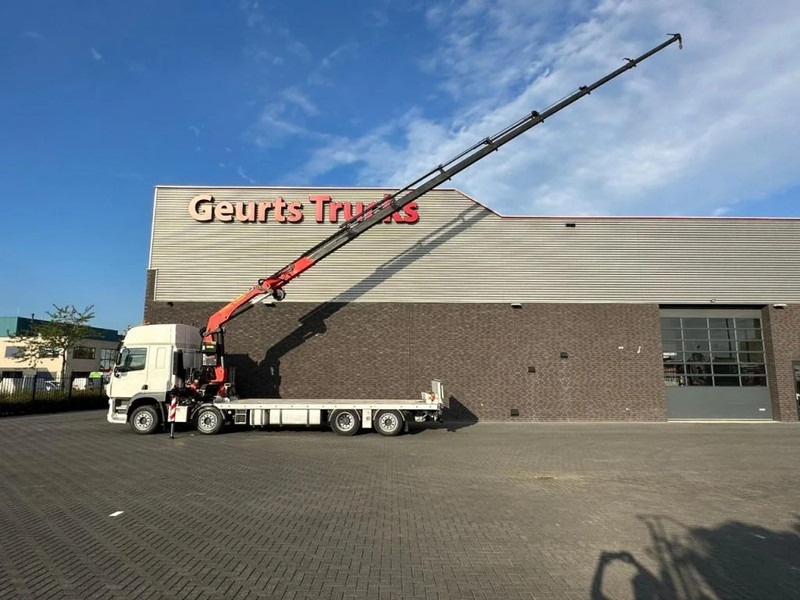 DAF CF 450 8X2 OPRIJWAGEN/MACHINE TRANSPORTER + PALFINGER PK 29002 G KRAAN/KRAN/CRANE/GRUA - Camião grua: foto 3 DAF CF 450 8X2 OPRIJWAGEN/MACHINE TRANSPORTER + PALFINGER PK 29002 G KRAAN/KRAN/CRANE/GRUA - Camião grua: foto 3