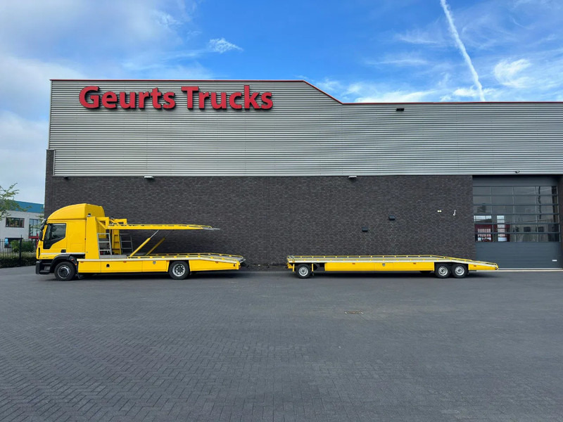 Iveco EuroCargo 120 -280 4X2 WITTEVEEN AUTOTRANSPORTER/DUBBEL LADER/OPRIJWAGEN/MACHINE TRANSPORTER + AANHANGER/TRAILER - Camião transporte de veículos: foto 1 Iveco EuroCargo 120 -280 4X2 WITTEVEEN AUTOTRANSPORTER/DUBBEL LADER/OPRIJWAGEN/MACHINE TRANSPORTER + AANHANGER/TRAILER - Camião transporte de veículos: foto 1
