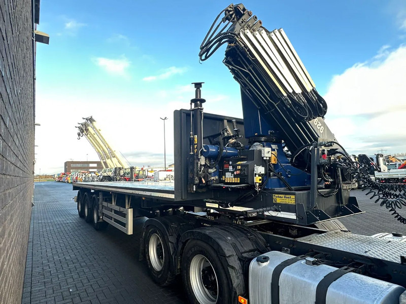 TURBO ,S HOET SC33AA KRAAN/KRAN/CRANE - Semi-reboque plataforma/ Caixa aberta: foto 5 TURBO ,S HOET SC33AA KRAAN/KRAN/CRANE - Semi-reboque plataforma/ Caixa aberta: foto 5