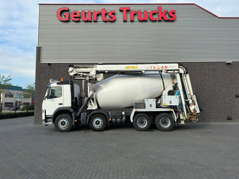 Volvo FM 410 8X4 + STETTER 9 M3 MIXER/MISCHER + THEAM 15 M TRANSPORTBAND/BELT - Camião betoneira: foto 1 Volvo FM 410 8X4 + STETTER 9 M3 MIXER/MISCHER + THEAM 15 M TRANSPORTBAND/BELT - Camião betoneira: foto 1