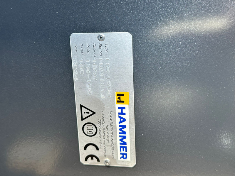 Martelo hidráulico novo Hammer HS1700: foto 10
