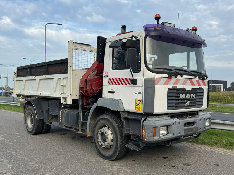MAN 19.310 4x2 Kipper with HMF 1463K2 Crane - Camião basculante, Camião grua: foto 3 MAN 19.310 4x2 Kipper with HMF 1463K2 Crane - Camião basculante, Camião grua: foto 3