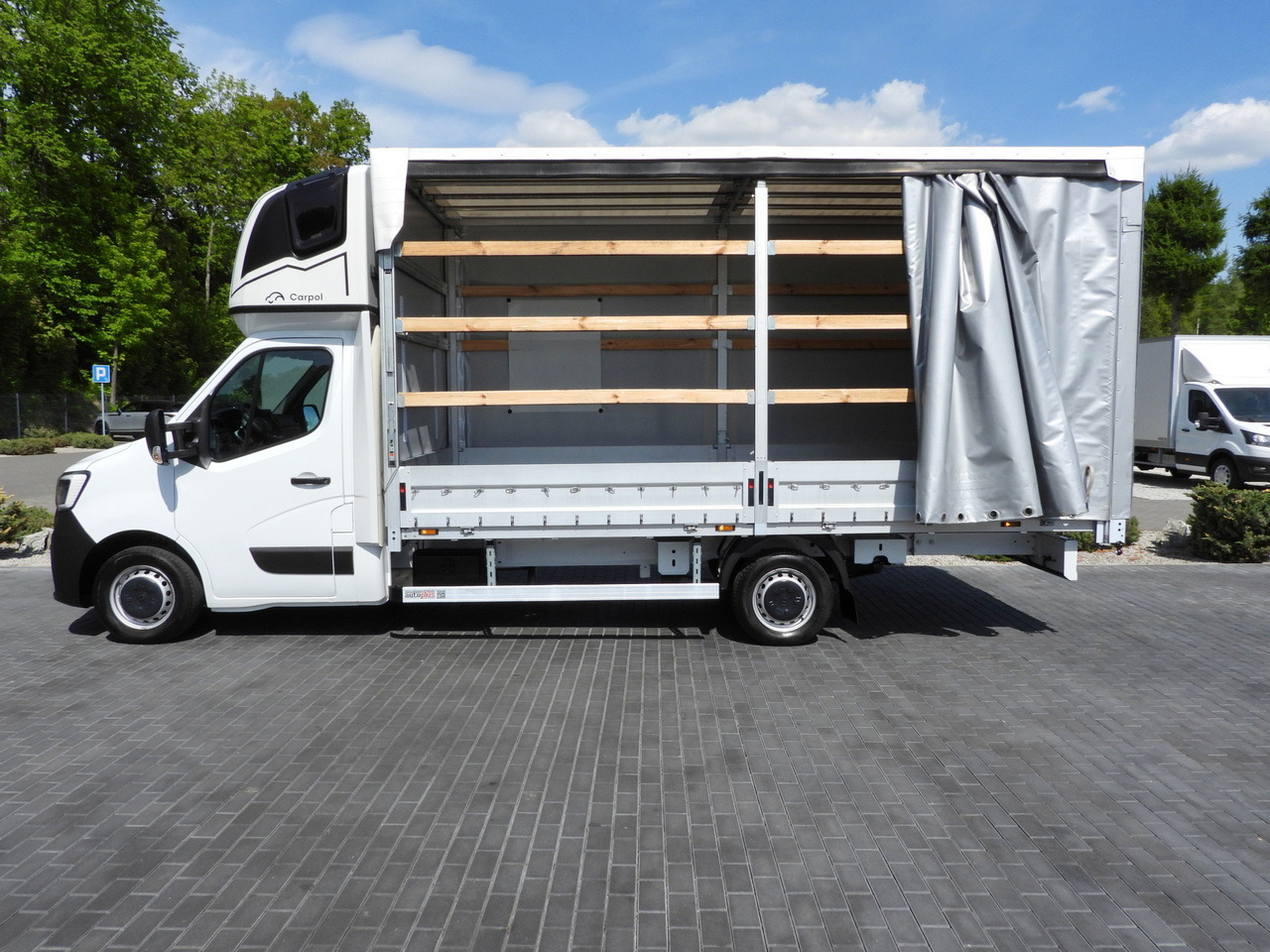 Carrinha de lona RENAULT MASTER  TARPAULIN 10 PALLETS WEBASTO CRUISE CONTROL LED LIGHTS PNEUMATICS AIR CONDITIONING  165HP: foto 8