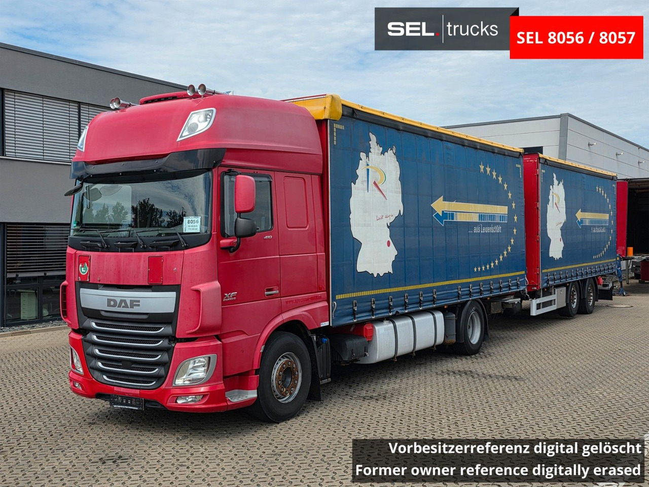 DAF XF 410 / ZF Intarder / Durchladezug - Camião de lona: foto 1 DAF XF 410 / ZF Intarder / Durchladezug - Camião de lona: foto 1