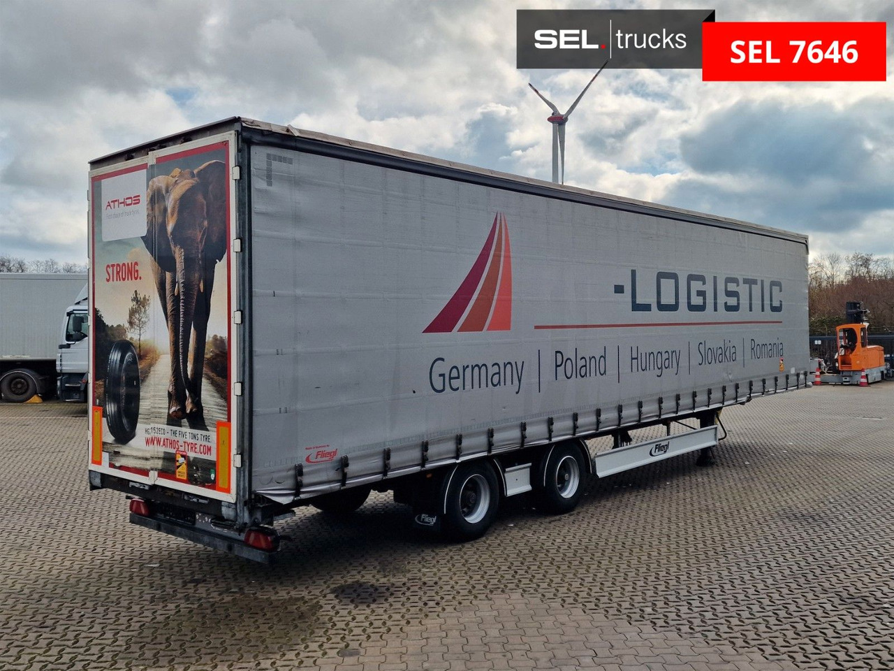 Fliegl SZS320 / Hubdach / EDSCHA / Mega - Semi-reboque de lona: foto 5 Fliegl SZS320 / Hubdach / EDSCHA / Mega - Semi-reboque de lona: foto 5