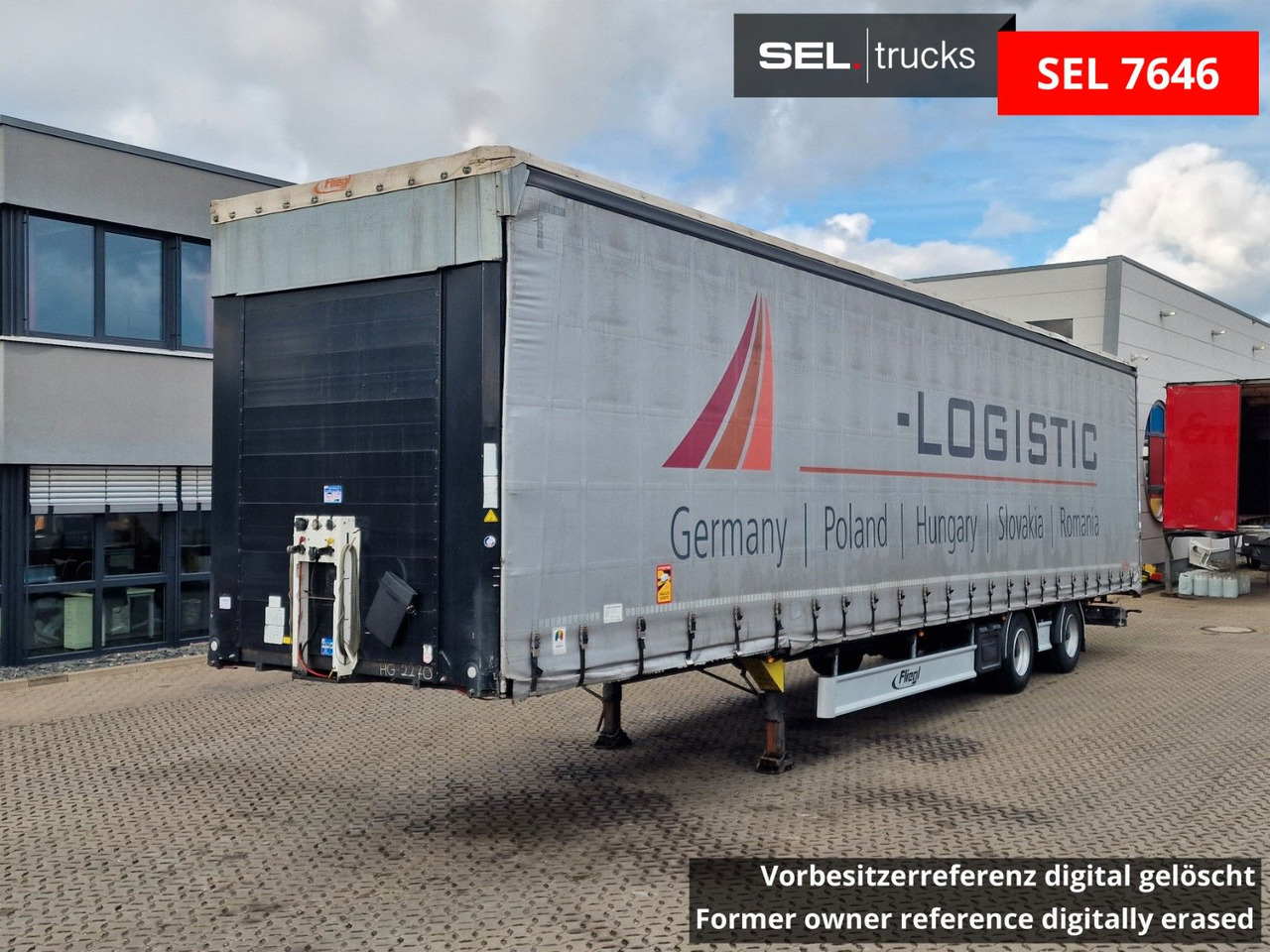 Fliegl SZS320 / Hubdach / EDSCHA / Mega - Semi-reboque de lona: foto 1 Fliegl SZS320 / Hubdach / EDSCHA / Mega - Semi-reboque de lona: foto 1
