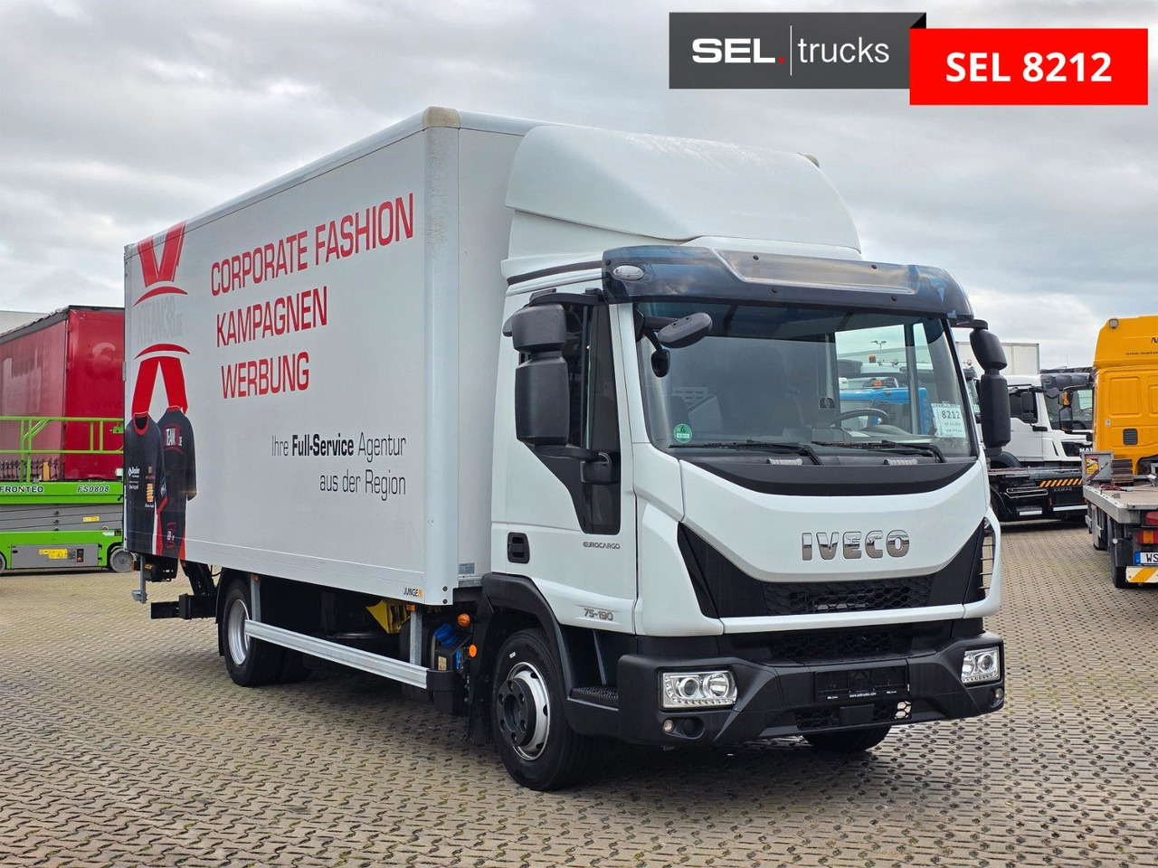 Iveco Eurocargo 75-190 / Ladebordwand / 6D - Carrinha de contentor: foto 3 Iveco Eurocargo 75-190 / Ladebordwand / 6D - Carrinha de contentor: foto 3