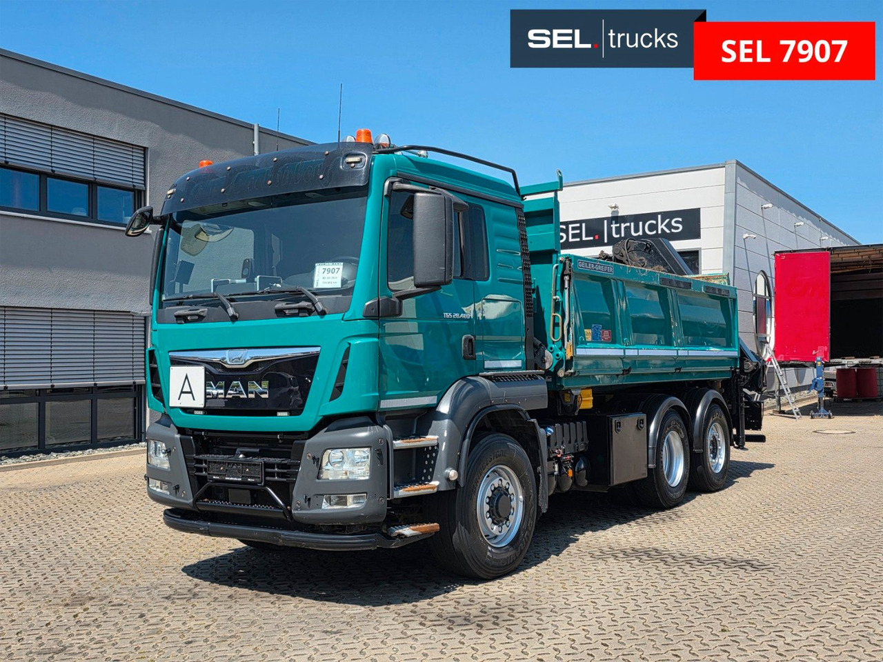 MAN TGS 28.480 6X4H-4 BL /HIAB /Fernbed. / Lenkachse - Camião basculante, Camião grua: foto 3 MAN TGS 28.480 6X4H-4 BL /HIAB /Fernbed. / Lenkachse - Camião basculante, Camião grua: foto 3