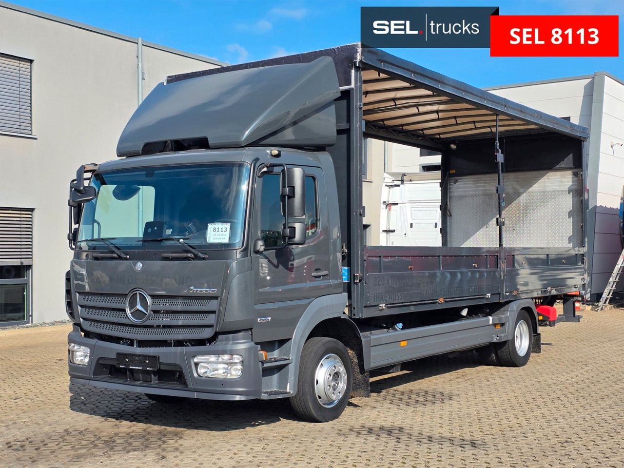 Mercedes-Benz Atego 1221 / Ladebordwand / Rückfahrkamera - Camião de lona: foto 1 Mercedes-Benz Atego 1221 / Ladebordwand / Rückfahrkamera - Camião de lona: foto 1