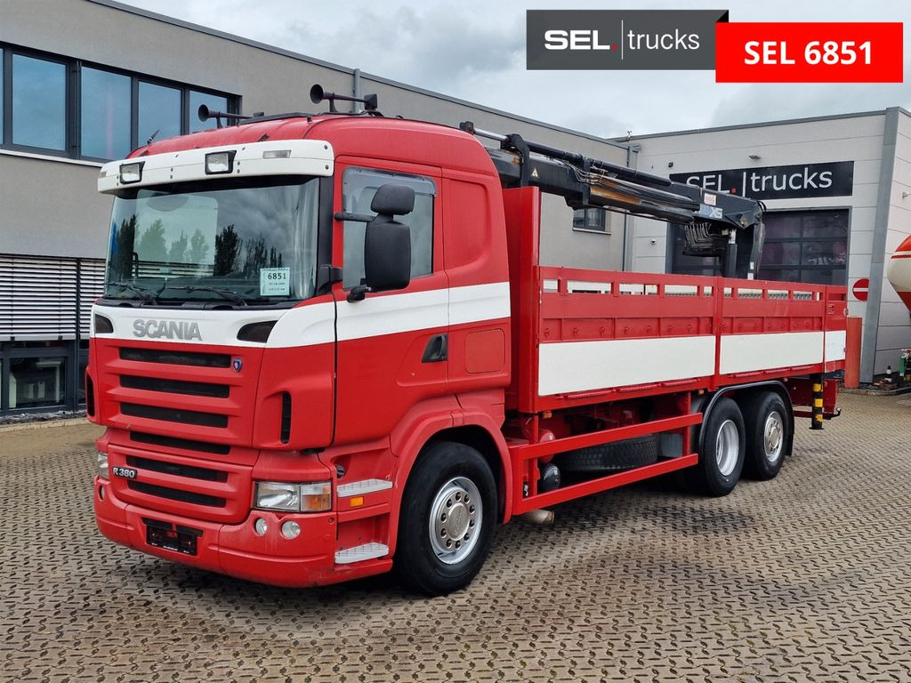 Scania R 380 LB6X2*4MNA / Retarder / HIAB / Lenkachse Scania R 380 LB6X2*4MNA / Retarder / HIAB / Lenkachse - Camião grua, Camião de caixa aberta/ Plataforma: foto 1 Scania R 380 LB6X2*4MNA / Retarder / HIAB / Lenkachse Scania R 380 LB6X2*4MNA / Retarder / HIAB / Lenkachse - Camião grua, Camião de caixa aberta/ Plataforma: foto 1