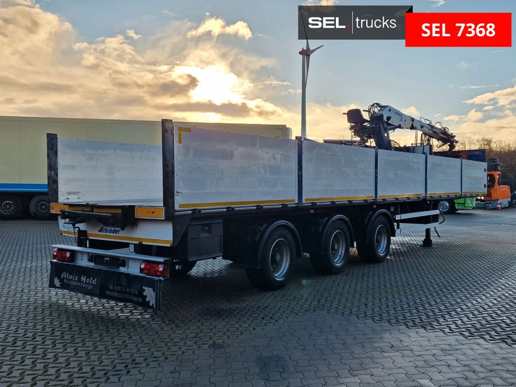 Schröder S11/24-P2-13,55 / Kran / Lenkachse Schröder S11/24-P2-13,55 / Kran / Lenkachse - Semi-reboque plataforma/ Caixa aberta: foto 5 Schröder S11/24-P2-13,55 / Kran / Lenkachse Schröder S11/24-P2-13,55 / Kran / Lenkachse - Semi-reboque plataforma/ Caixa aberta: foto 5