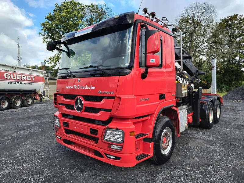 Mercedes-Benz Actros 3360 V8 avec GRUE HIAB 251S80 - 6X4 - V8 - Camião de transporte de madeira, Camião grua: foto 3 Mercedes-Benz Actros 3360 V8 avec GRUE HIAB 251S80 - 6X4 - V8 - Camião de transporte de madeira, Camião grua: foto 3