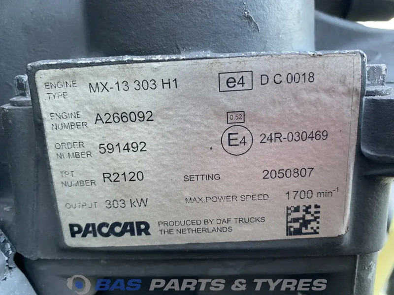 DAF CF Euro 6 Motor DAF MX13 300 H1 1850003 - Motor para Camião: foto 5 DAF CF Euro 6 Motor DAF MX13 300 H1 1850003 - Motor para Camião: foto 5