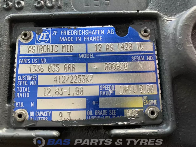 DAF XF105 DAF 12AS1420 TD AS Tronic Versnellingsbak 2009734 - Caixa de velocidade para Camião: foto 5 DAF XF105 DAF 12AS1420 TD AS Tronic Versnellingsbak 2009734 - Caixa de velocidade para Camião: foto 5