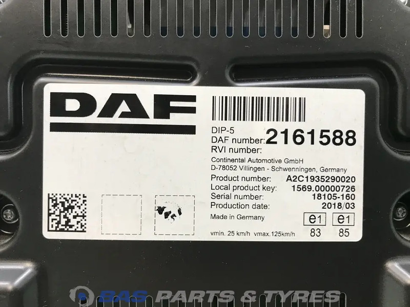 DAF XF106 - Painel de instrumentos para Camião: foto 3 DAF XF106 - Painel de instrumentos para Camião: foto 3