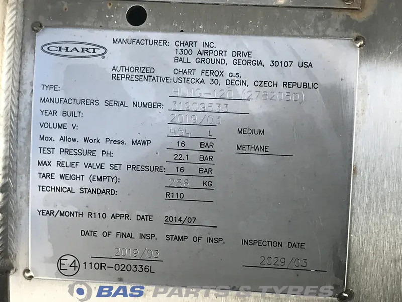 Scania LNG tank Scania 406 Liter 1776103 - Tanque de combustível para Camião: foto 5 Scania LNG tank Scania 406 Liter 1776103 - Tanque de combustível para Camião: foto 5