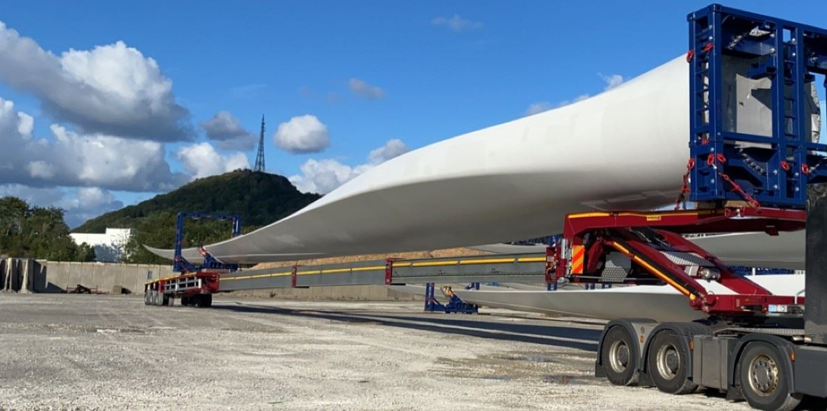 Faymonville F-S43-2GXX (Bladetrailer) - Semi-reboque baixa: foto 1 Faymonville F-S43-2GXX (Bladetrailer) - Semi-reboque baixa: foto 1