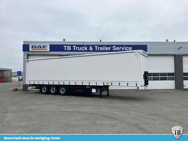 Kässbohrer SCS X+ / 90 - 12 / 27 Schuifzeilen multiplex vloer met palletkist 30 Europallets - Semi-reboque de lona: foto 1 Kässbohrer SCS X+ / 90 - 12 / 27 Schuifzeilen multiplex vloer met palletkist 30 Europallets - Semi-reboque de lona: foto 1
