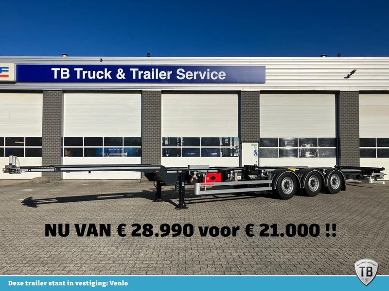 Kässbohrer SHG AVH / 45 - 12 / 27 Voor- en achterzijde uitschuifbaar -> 20"/40"/45" - Semi-reboque transportador de contêineres/ Caixa móvel: foto 1 Kässbohrer SHG AVH / 45 - 12 / 27 Voor- en achterzijde uitschuifbaar -> 20"/40"/45" - Semi-reboque transportador de contêineres/ Caixa móvel: foto 1