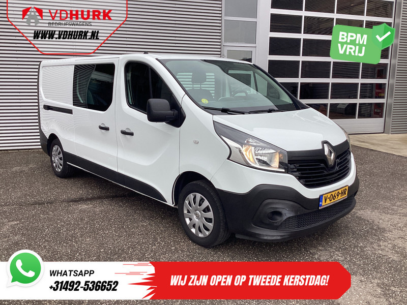 Renault Trafic 1.6 dCi 125 pk L2 DC Dubbel Cabine BPM VRIJ NL Auto/ Camera/ Cruise/ Navi/ Airco/ Trekhaak - Furgão compacto, Carrinha cabine dupla: foto 1 Renault Trafic 1.6 dCi 125 pk L2 DC Dubbel Cabine BPM VRIJ NL Auto/ Camera/ Cruise/ Navi/ Airco/ Trekhaak - Furgão compacto, Carrinha cabine dupla: foto 1