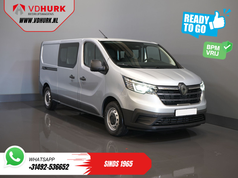 Renault Trafic 2.0 dCi 130 pk L2 BPM VRIJ! DC Dubbel Cabine LED/ 2xSchuifdeur/ Navi/ Carplay/ Camera/ PDC/ Cruise - Furgão compacto, Carrinha cabine dupla: foto 1 Renault Trafic 2.0 dCi 130 pk L2 BPM VRIJ! DC Dubbel Cabine LED/ 2xSchuifdeur/ Navi/ Carplay/ Camera/ PDC/ Cruise - Furgão compacto, Carrinha cabine dupla: foto 1