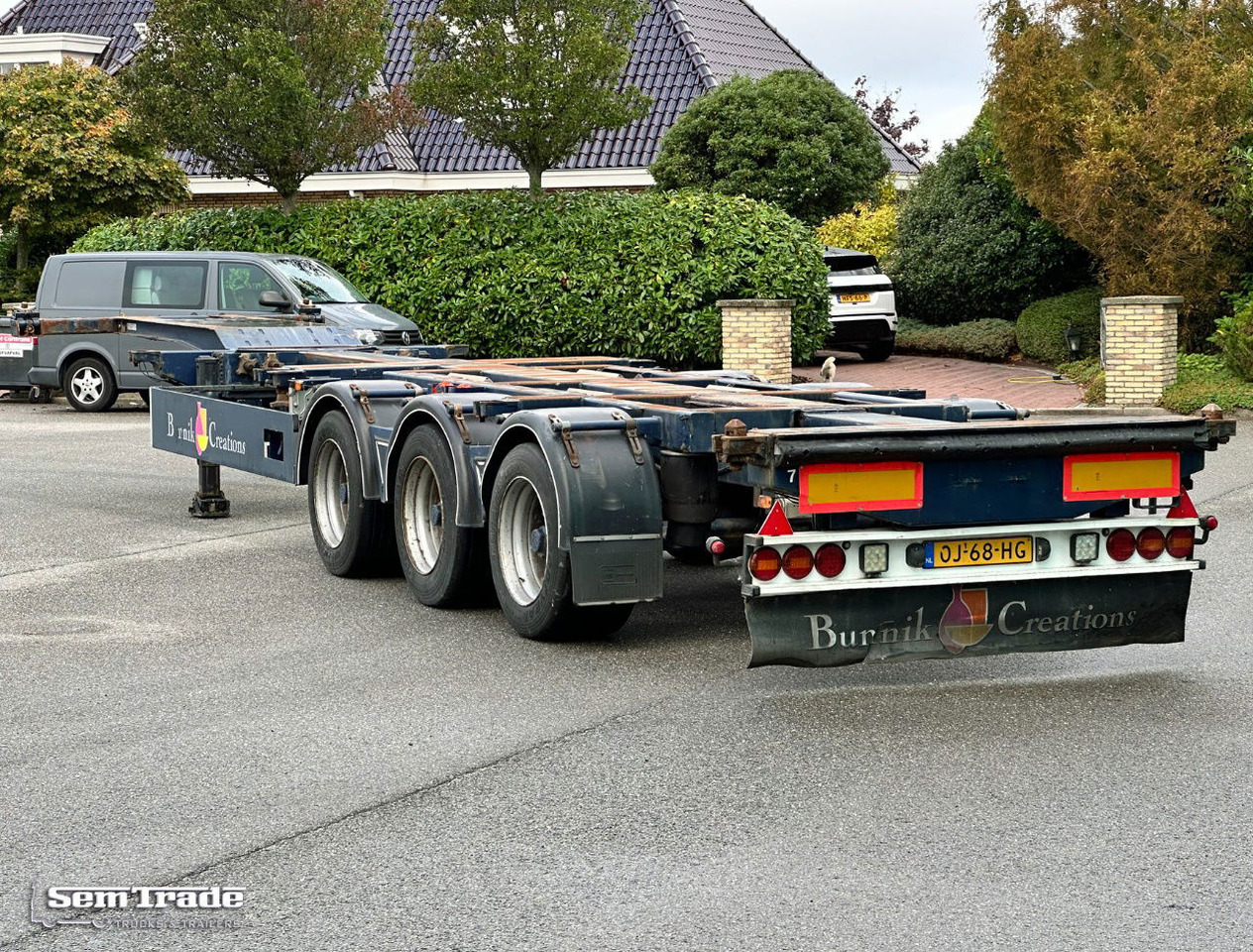 Burg BPO 15-27 Ccxhx BPW Axles Disc Brakes 40 FT. Chassis Lift Axle - Semi-reboque transportador de contêineres/ Caixa móvel: foto 3 Burg BPO 15-27 Ccxhx BPW Axles Disc Brakes 40 FT. Chassis Lift Axle - Semi-reboque transportador de contêineres/ Caixa móvel: foto 3