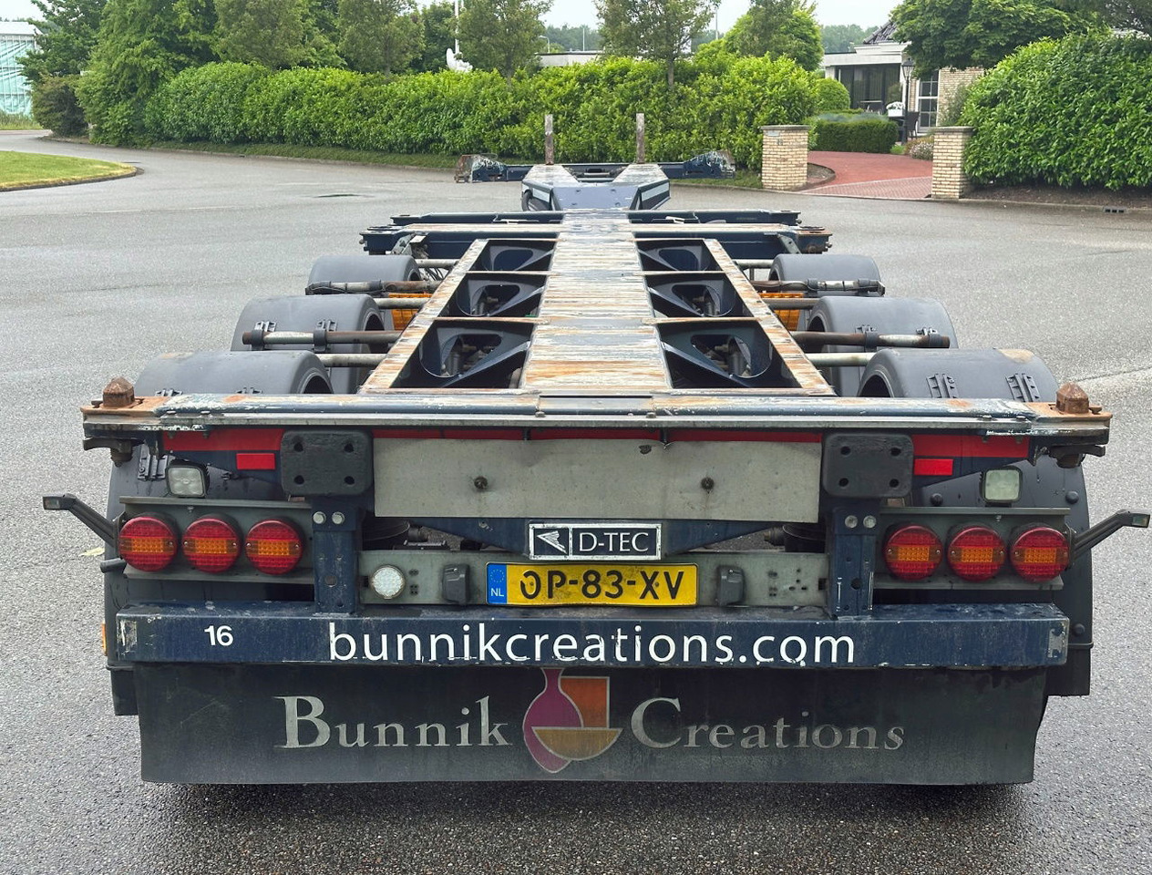 D-TEC Flexitrailer Multi Liftaxle Drumbrakes TOP Condition NL Trailer 2 Pieces - Semi-reboque transportador de contêineres/ Caixa móvel: foto 4 D-TEC Flexitrailer Multi Liftaxle Drumbrakes TOP Condition NL Trailer 2 Pieces - Semi-reboque transportador de contêineres/ Caixa móvel: foto 4