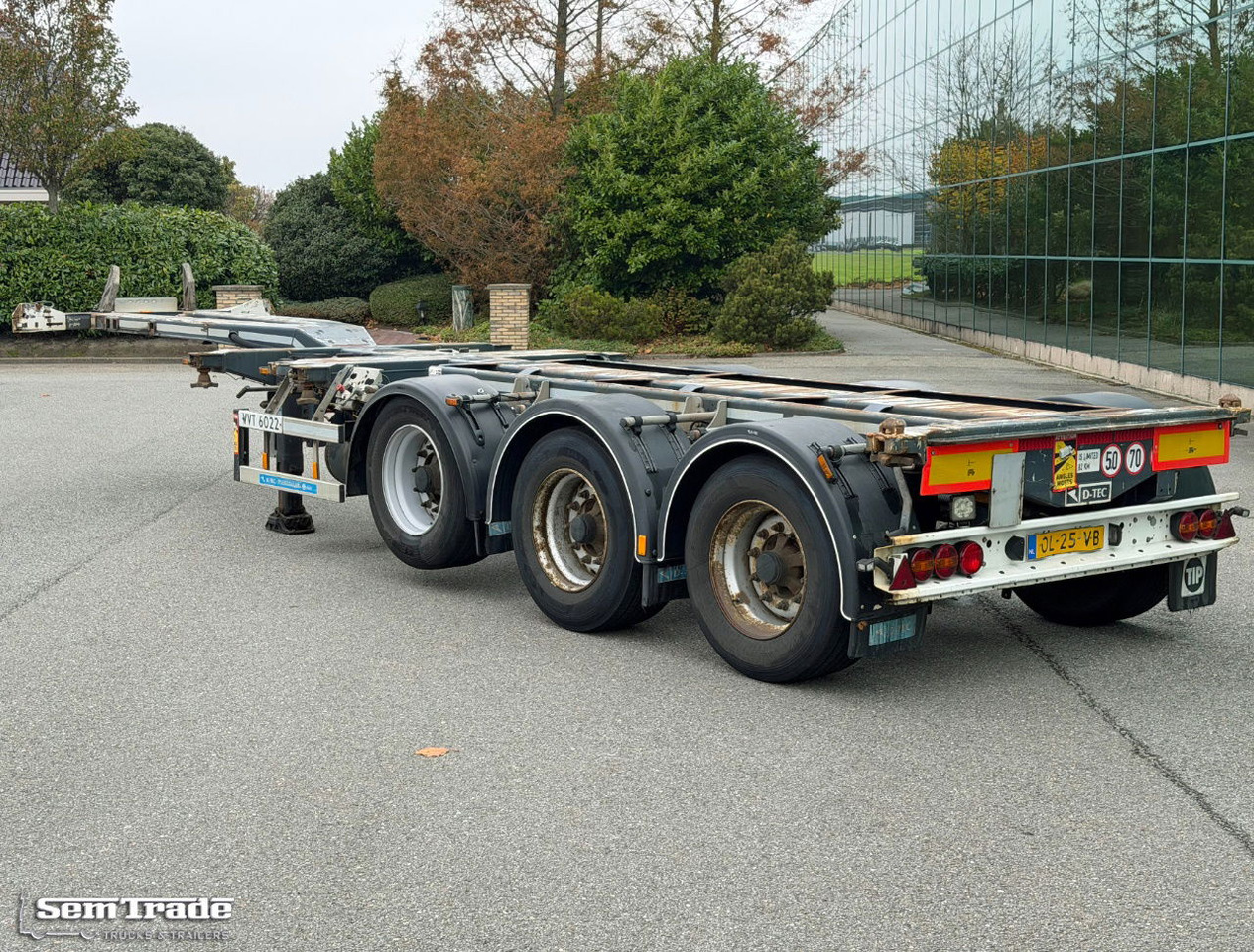 D-TEC VCC-01 FT-LS-S Drum Brakes Lift Axle Front+Middle+Back Slider Holland-Trailer - Semi-reboque transportador de contêineres/ Caixa móvel: foto 3 D-TEC VCC-01 FT-LS-S Drum Brakes Lift Axle Front+Middle+Back Slider Holland-Trailer - Semi-reboque transportador de contêineres/ Caixa móvel: foto 3