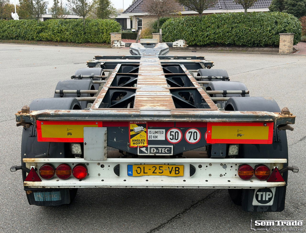 D-TEC VCC-01 FT-LS-S Drum Brakes Lift Axle Front+Middle+Back Slider Holland-Trailer - Semi-reboque transportador de contêineres/ Caixa móvel: foto 4 D-TEC VCC-01 FT-LS-S Drum Brakes Lift Axle Front+Middle+Back Slider Holland-Trailer - Semi-reboque transportador de contêineres/ Caixa móvel: foto 4