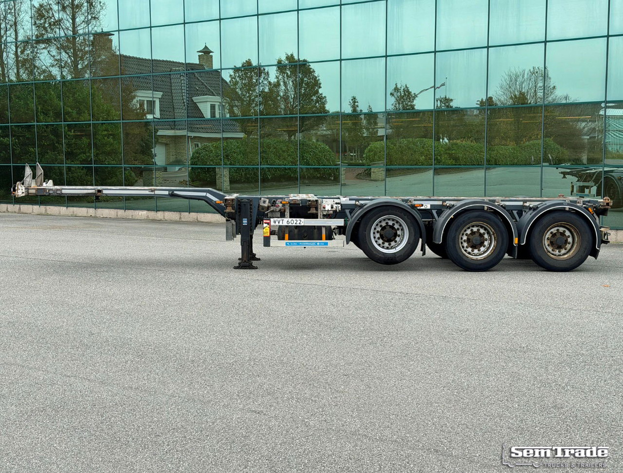 D-TEC VCC-01 FT-LS-S Drum Brakes Lift Axle Front+Middle+Back Slider Holland-Trailer - Semi-reboque transportador de contêineres/ Caixa móvel: foto 2 D-TEC VCC-01 FT-LS-S Drum Brakes Lift Axle Front+Middle+Back Slider Holland-Trailer - Semi-reboque transportador de contêineres/ Caixa móvel: foto 2