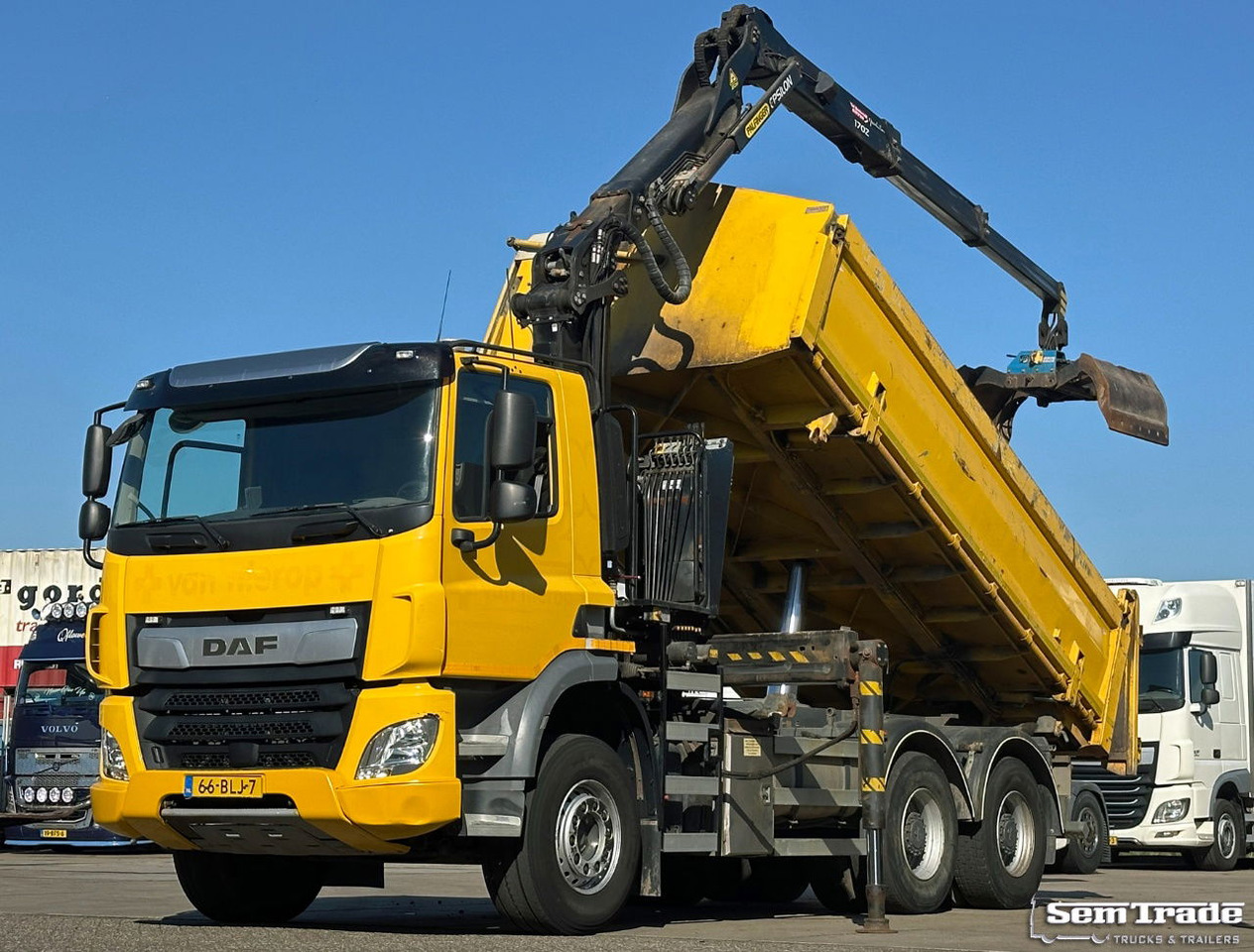 DAF CF 410 FAT 6X4 188.000 KM Palfinger 17 TON/Meter Kraan 2 Zijdige Ruizeveld K - Camião grua: foto 1 DAF CF 410 FAT 6X4 188.000 KM Palfinger 17 TON/Meter Kraan 2 Zijdige Ruizeveld K - Camião grua: foto 1