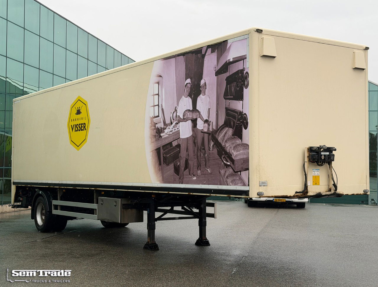 Semi-reboque furgão Pacton TBD 122 Tail Lift Steering Axle 1075x250x230 Inside NL City Trailer Nieuwe APK NEW TUV: foto 7