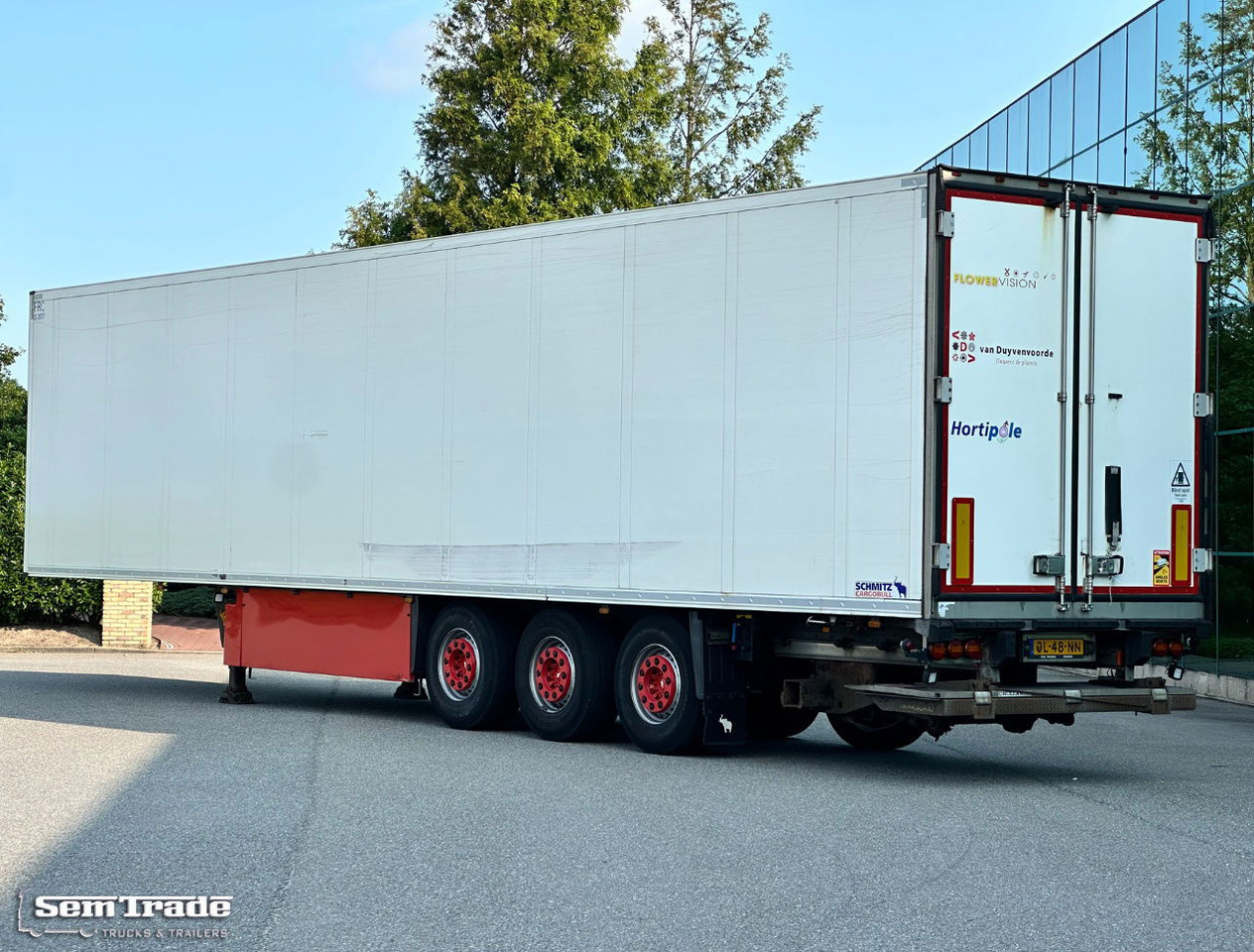 Schmitz Cargobull SKO24 Carrier Vector 1850 2X Lift Axle Flowerwide 270 CM High Holland Trailer - Semi-reboque frigorífico: foto 3 Schmitz Cargobull SKO24 Carrier Vector 1850 2X Lift Axle Flowerwide 270 CM High Holland Trailer - Semi-reboque frigorífico: foto 3