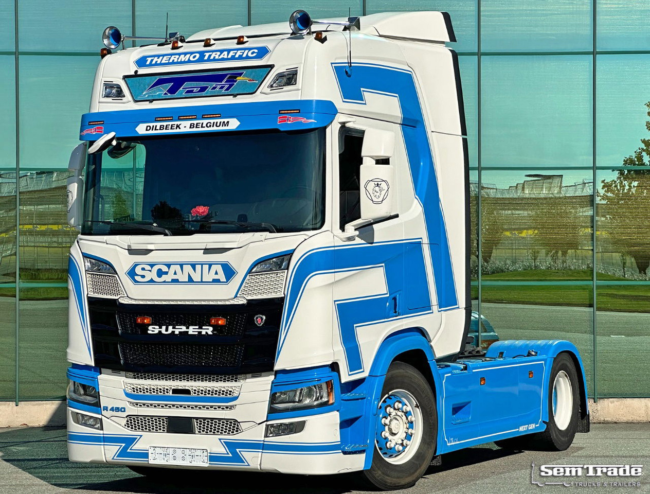 Scania R450 NGS Full AIR Retarder Full Spoiler 2X Tanks Super Condition Belgium-Truck - Tractor: foto 1 Scania R450 NGS Full AIR Retarder Full Spoiler 2X Tanks Super Condition Belgium-Truck - Tractor: foto 1