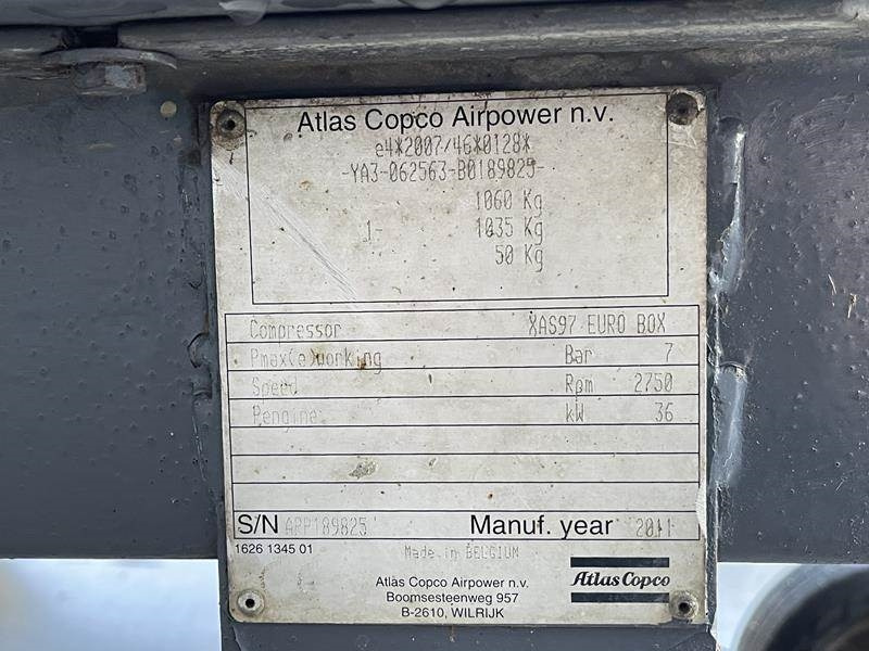 Atlas-Copco XAS 97 DD - N - Compressor de ar: foto 4 Atlas-Copco XAS 97 DD - N - Compressor de ar: foto 4