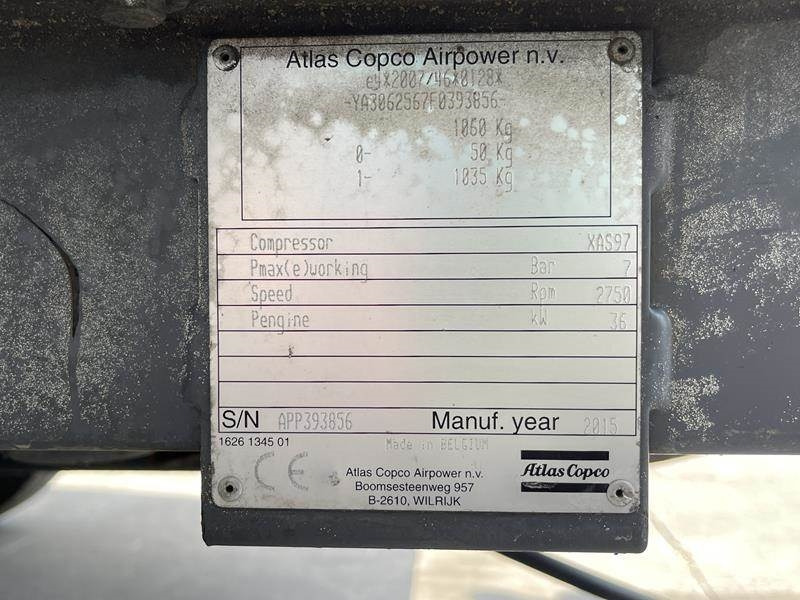 Atlas-Copco XAS 97 DD - N - Compressor de ar: foto 5 Atlas-Copco XAS 97 DD - N - Compressor de ar: foto 5