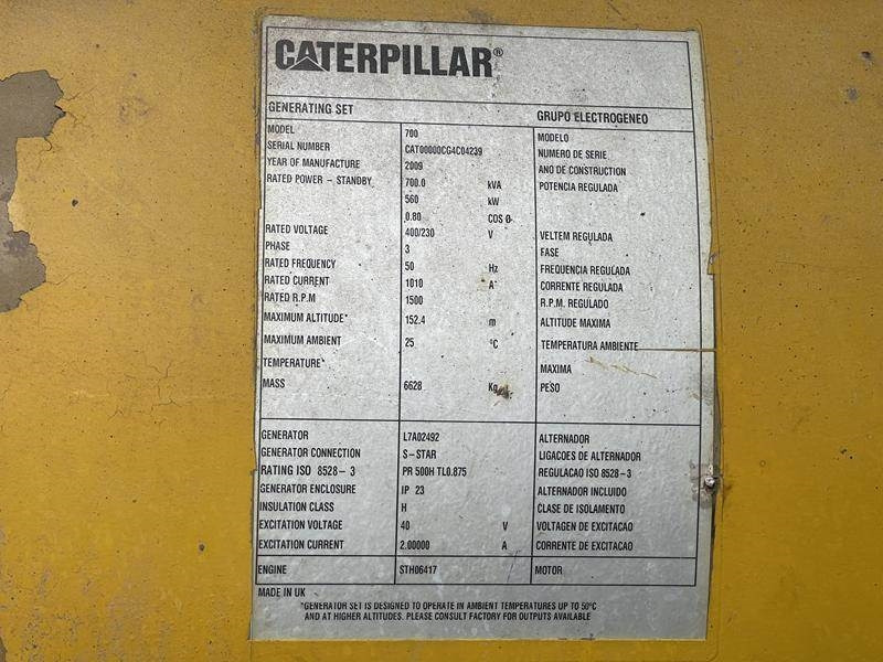 Cat C 18 - 700 - Gerador elétrico: foto 3 Cat C 18 - 700 - Gerador elétrico: foto 3