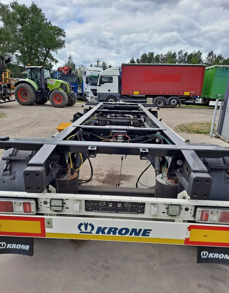Krone Przyczepa Krone - Reboque transportador de contêineres/ Caixa móvel: foto 1 Krone Przyczepa Krone - Reboque transportador de contêineres/ Caixa móvel: foto 1