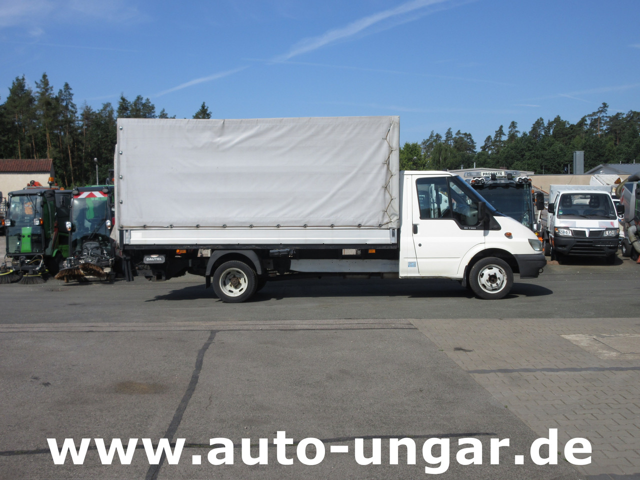 Ford Transit 90T350 Tourneo 3.500kg Pritsche & Plane Dautel LBW AHK - Carrinha de lona: foto 1 Ford Transit 90T350 Tourneo 3.500kg Pritsche & Plane Dautel LBW AHK - Carrinha de lona: foto 1